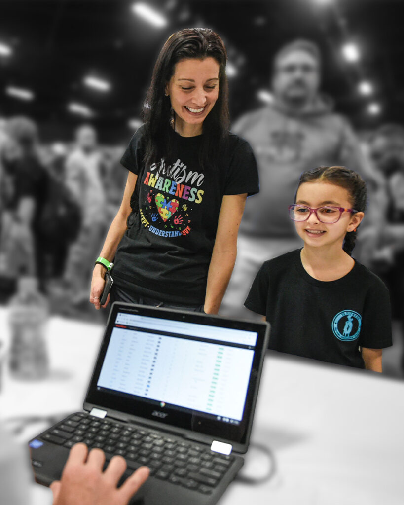 Athletes check in a World Ninja League Competition.