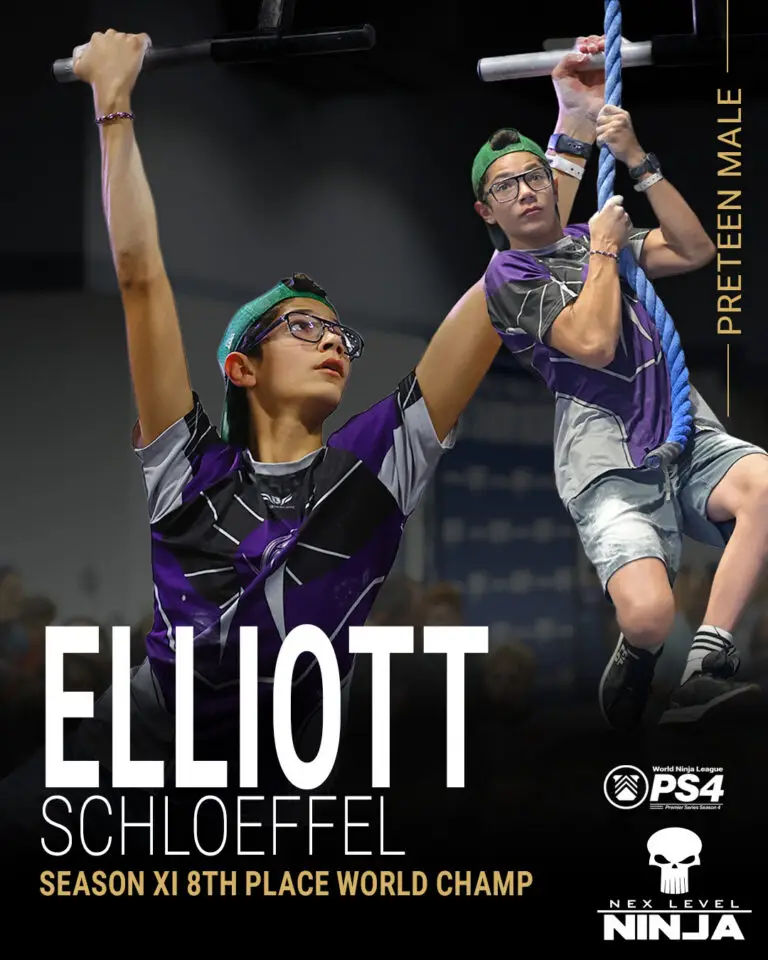 Next up is Elliott Schloeffel (@gravity_ninja_bros)!
Representing the Northeast Region, Elliott is coming off an impressive Top 10 finish at the Season XI World Championships, placing 8th in Preteen Male. Watch for him to build on that performance at the PS4 Qualifier at Nex Level.